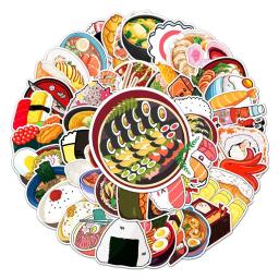 10/50 pçs dos desenhos animados sushi adesivo conjunto comida japonesa adesivos para diário planejador diy artesanato scrapbooking diário notebook portátil - Image 3