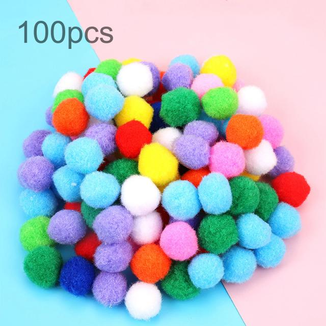 Kit de 400 Pom Pons Coloridos para Artesanato e Decoração - Bolas de Tecido em Diversas Cores
