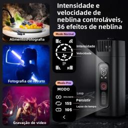 Ulanzi FM01 FILMOG ACE Portátil 40W Máquina de Nevoeiro Portátil 10m Controle Remoto Máquina de Fumaça Fotografia Vídeo Filmagem Efeito de Palco - Image 2
