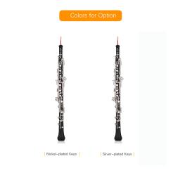 Estilo semiautomático prata niquelado chaves, C Key Oboé, instrumento de sopro com Reed Carry Bag, acessórios profissionais - Image 6