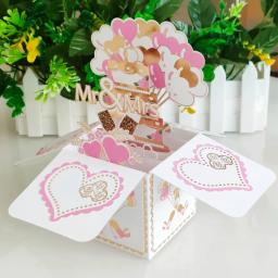 3D Pop Up Bouquet Flores, Feliz Cartão do Dia das Mães, 3D Cartões, Cartão de aniversário, Obrigado, Namorada e presentes do professor, Novo - Image 5