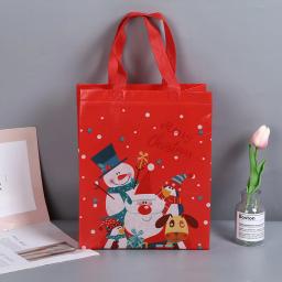 Sacos de embalagem de presente não tecidos decorações de natal doces sacos de moda grande capacidade sacola - Image 6