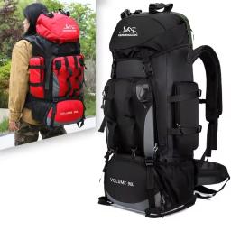 Impermeável Caminhadas e Camping Mochila, Trekking Bag, alça ajustável, mochila de viagem, esporte ao ar livre, montanhismo Bag, 80L - Image 1