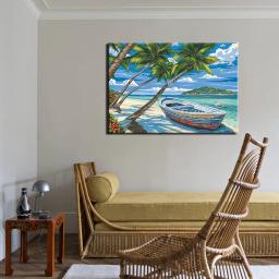 Pinturas fotográficas personalizadas por número, kit de pintura de paisagem, imagem em tela, pintura a óleo por número, pintado à mão para adultos, decoração de casa, novo - Image 5