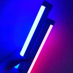 LED RGB Luz Fotografia Luz de Preenchimento, lâmpada atmosfera colorida, tubo vara luzes, quarto recarregável Decor - Image 5