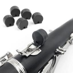 Conjunto 5 protetores almofada macia para descanso polegar clarinete borracha confortável, preto Y1QE - Image 4