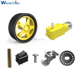 Diymore 2wd robô kits de chassi de carro inteligente kit diy com codificador de velocidade para arduino 51 m26 diy educação robô kit de carro inteligente - Image 4