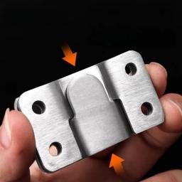 10 pçs fivelas de suspensão de aço inoxidável suportes de montagem embutida inserção moldura de imagem fivela de suspensão z clipe móveis conector ganchos - Image 4