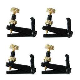 Cobre e níquel liga sintonizador para violino, acessórios para 3/4, 4/4 tamanho, 4pcs - Image 2