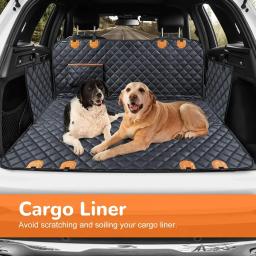 Traseiro assento extensor para cães, Tampa do assento de carro com fundo duro, Cão Car Seat Bed, Waterproof Dog Hammock, Car Pet banco traseiro - Image 4