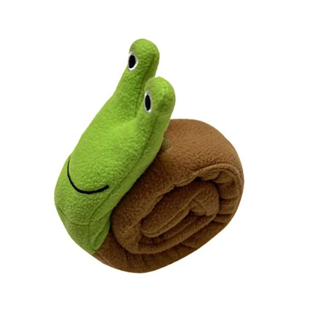 Pelúcia Caracol: Brinquedo Interativo para Pets com Esconderijo de Alimentos