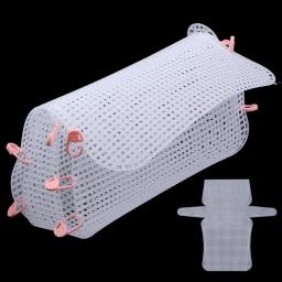 Pano de malha de plástico para fazer sacolas, Material de tecelagem, Chenille Branco Grid Sheet, Needlework, DIY Handcraft Acessórios, 1Pc - Image 3