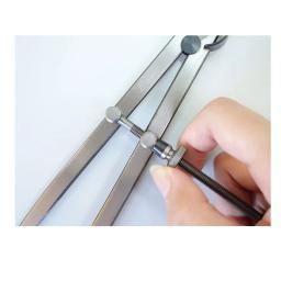 SHINWA-Pinguim Industrial Aço Divisor, Primavera Planejamento Gauge, Linha Desenho Bússola, 15cm, 20cm, 73059, 73067, 1Pc - Image 4