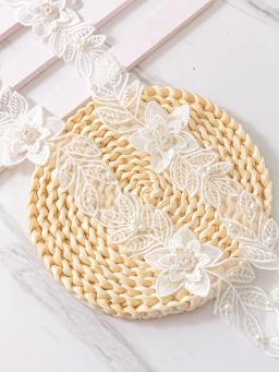 Lace Flowers Ribbon, Vestuário Bolsas e Outros Itens, Decoração Suprimentos - Image 1