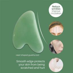 1 pçs gua sha raspagem ferramenta de massagem, resina natural guasha ferramenta ferramentas de massagem conjunto para a cara de volta e pescoço liberação, reduzir a dor muscular - Image 4