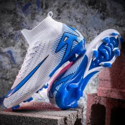 Homens originais sapatos de futebol sociedade chuteiras sapatos de futebol indoor campo botas rápida sociedade chuteiras treinamento grama tênis - Image 1