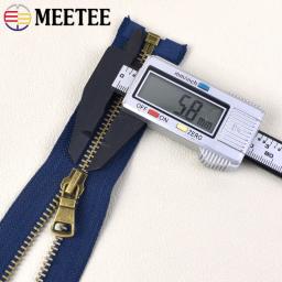 Meetee-Zíperes metálicos para costura, zíper aberto, acessórios de mochila, fechamentos para roupas, decoração, 5 #, 40 cm, 50 cm, 60 cm, 70 cm, 80cm, 2 PCes, 5 PCes - Image 3
