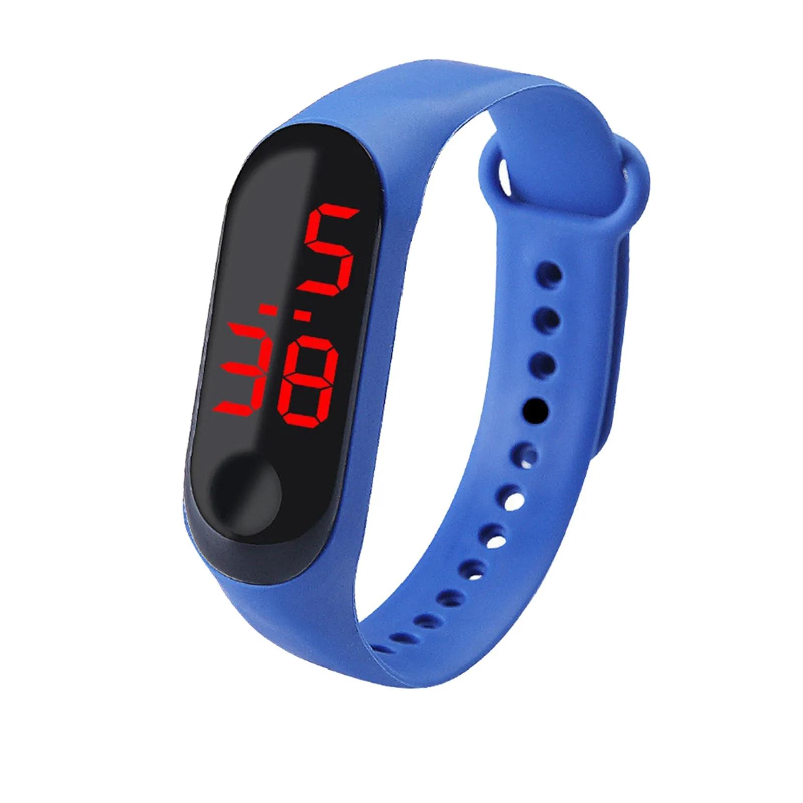 Esportes Eletrônicos Unisex Assista Pulseira, Silicone, Impermeável, LED, Digital, Criativo, Tela de Toque, Ao ar livre - Image 1