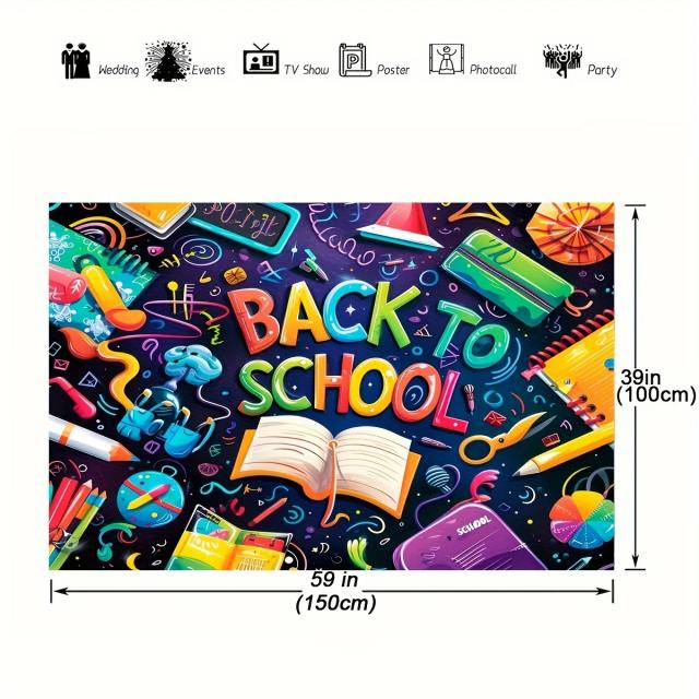 Decoração de Volta às Aulas: Banner Temático para Festa de Boas-Vindas em Sala de Aula Remota e Ensino Online