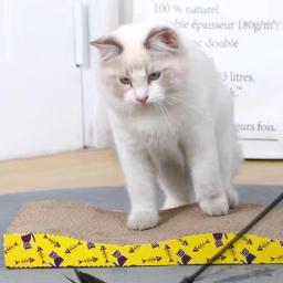 Papelão ondulado Pet Scratching Board Brinquedos de gato Almofada de unhas de moagem Móveis de proteção interativa Brinquedo Scratcher de gatos - Image 6