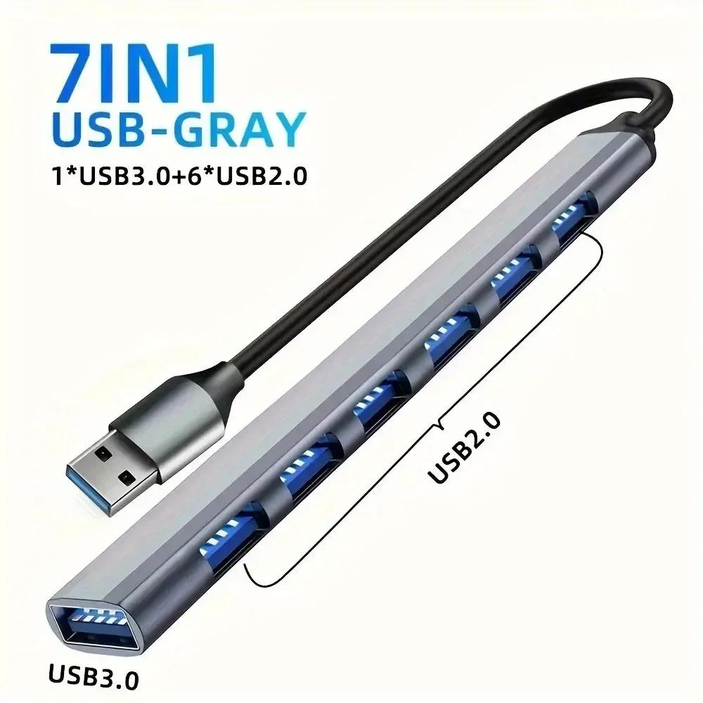 Hub USB C 8 em 1 7 em 2 7 em 1 3 em 1 Tipo C 3.1 para 4K Adaptador HDMI com leitor de cartão RJ45 SD/TF PD Carga rápida para laptop MacBook - Image 1