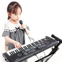Órgão Eletrônico com Microfone para Crianças, USB, Teclado Digital, Piano, Instrumento Musical, Brinquedo Elétrico, 61 Teclas - Image 2