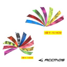 Penas naturais de Turquia para atirar flecha, varetas DIY Fletches, Fletches para tiro com arco e caça, acessórios do eixo, 3 pol, 4 pol, 20PCs - Image 2