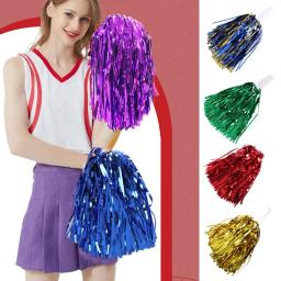 Criativo cheerleading pompons fácil levar torcendo adereços eco-friendly fofo mão flores cheerleader pompons - Image 1