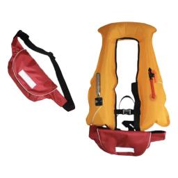 Daiseanuo colete salva-vidas cinto de segurança com bolso manual inflável pacote de cintura colete salva-vidas pfd para barco pesca caiaque canoagem - Image 4