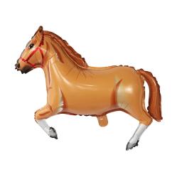 Balões de folha em forma de cavalo animal, decoração do partido do tema do aniversário, chuveiro do bebê, festa do vaqueiro, suprimentos Air Globos, brinquedos das crianças, 4pcs - Image 3