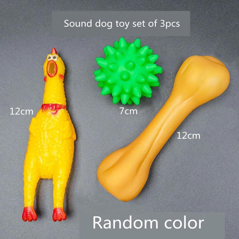 Bone Rope Squeaky Plush Toy Kit para Animais de Estimação, Brinquedos para cães, Puppy Interactive Molar Chewing Toy, cães pequenos e grandes, Pug Suprimentos - Image 1