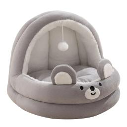 Canil de gato universal semi-fechado, cama de estimação, pode ser removido e lavado, pequeno e médio porte, quatro temporadas - Image 6
