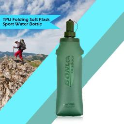 TPU Folding Soft Flask Garrafa De Água, Dobrável Bebida Saco De Água, Corrida e Camping, Sport Water Bag - Image 1
