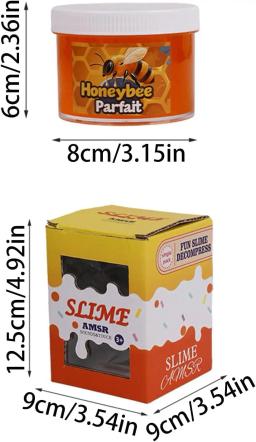 Mel temático comida manteiga slime slime conjunto para meninas e meninos 8-12 anos slime presentes de festa para crianças brinquedo sensorial slime para crianças - Image 6
