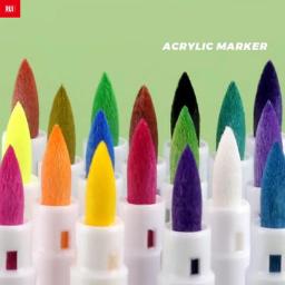 Conjunto Marcador de Tinta Acrílica, Marcadores de Arte, Caneta Pintura, Tecido Graffiti, Lona Cerâmica, Cartão DIY Making, Arte Suprimentos, 12-24 Cores - Image 4