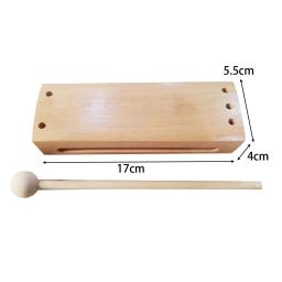 Brinquedo Instrumento Musical com Malho, Bloco De Ritmo De Madeira, Fácil De Usar, Presentes De Aniversário, Estudo, Quarto, Sala De Estar, Escola, Crianças - Image 6