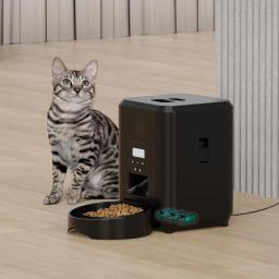 Dispensador inteligente de alimentos para animais de estimação, alimentador regular e quantitativo para gatos e cães, Alimentação científica, Novo, 2L - Image 4