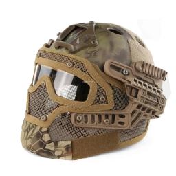 Capacete tático completo coberto com lente HD, Airsoft Paintball Sports Capacetes protetores, Capacete de segurança de tiro CS - Image 5