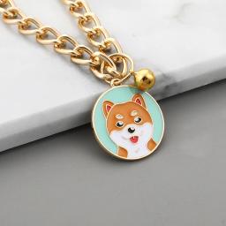 Pet Dog Colar com Sino Hip Hop Estilo Puppy Collar Moda Colar De Gato Padrão Dos Desenhos Animados Pet Gatinho Colar Chihuaua Suprimentos - Image 5