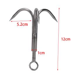 Escalada Survival Carabiner Tool, Gancho Mosquetão, Aço Inoxidável, 3 Garras, Garra, 1Pc - Image 5