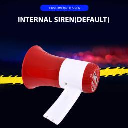Portable Bullhorn Megafone Speaker, Sirene de Voz, Controle de Volume, TF Card, BT Alarm Amplifier, 50W Power - Image 6