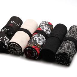 24 buracos rolo arte lápis caso estilo coreano lona estudante saco de lápis pincel arte titular estudante suprimentos papelaria - Image 5