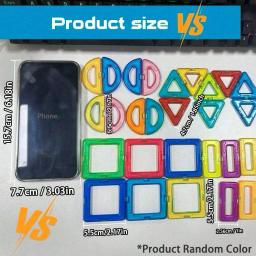 Blocos de construção magnéticos diy ímãs brinquedos tamanho médio haste brinquedos de construção aprendizagem brinquedos magnéticos educativos - Image 4