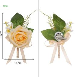 Flor artificial sofisticada flor na lapela para casamentos memoráveis ​​NM - Image 4