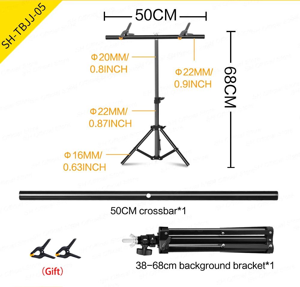 Sh photography1.5*2/2*2m t-forma pano de fundo suporte quadro sistema kit para estúdio fotográfico vídeo chroma chave com festa - Image 1