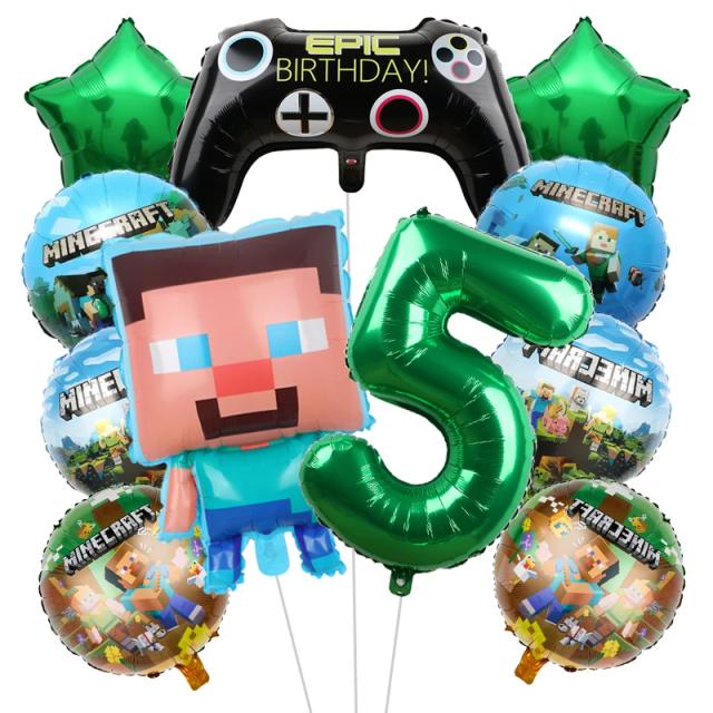 Desenhos Animados Meu Mundo: Kit de Decoração com Balões para Festa de Aniversário Infantil e Jogos Circundantes