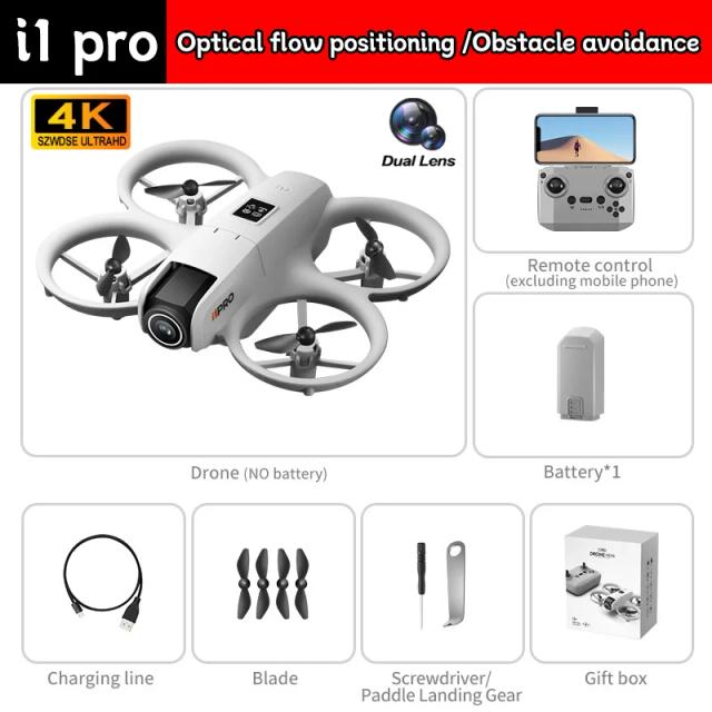 i1 PRO Drone 4K HD Câmera Evitar Obstáculos 5500m Controle
