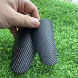 Almofadas De Futebol De Proteção De Fibra De Carbono De Imitação, caneleiras De Tamanho Pequeno, Praticando Jogar Cuidados De Futebol, Joelheiras - Image 2