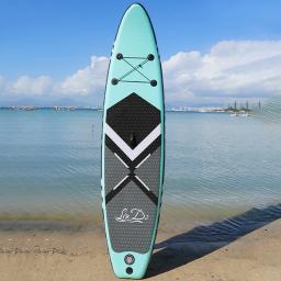 Lindo-inflável Stand Up Paddle Board, SUP Board, prancha, esporte aquático Surf Set com paddle Board, cauda Fin, corda do pé, inflator - Image 4