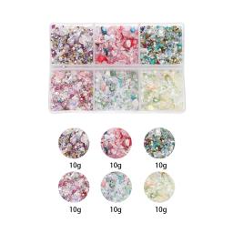 60 g/caixa de vidro misto cristal pedra esmagada resina epóxi enchimentos material para diy resina jóias fazendo acessórios artesanato da arte do prego - Image 5